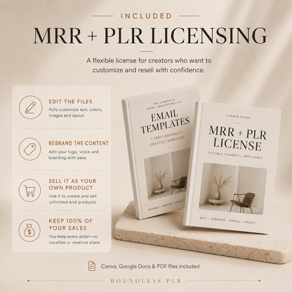 Email Marketing Templates & ChatGPT Prompts — PLR/MRR Kit for Creators