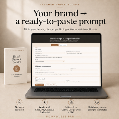 Email Marketing Templates & ChatGPT Prompts — PLR/MRR Kit for Creators