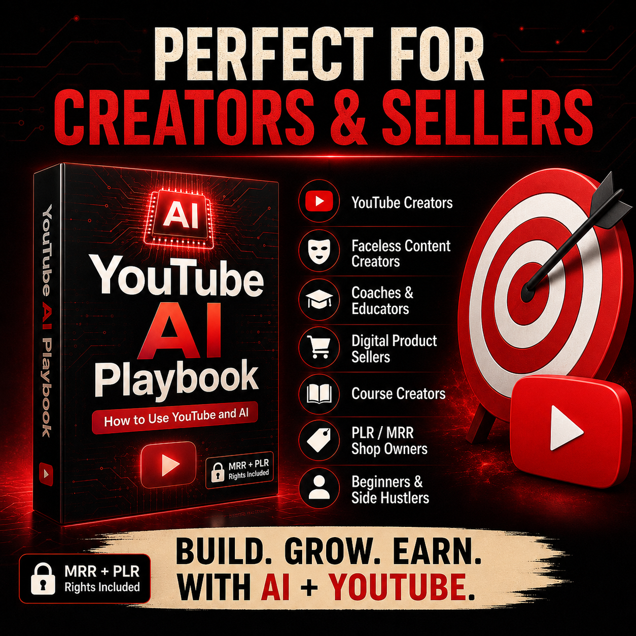 YouTube AI Training Course with MRR & PLR Rights | MRR Courses | YouTube AI Playbook