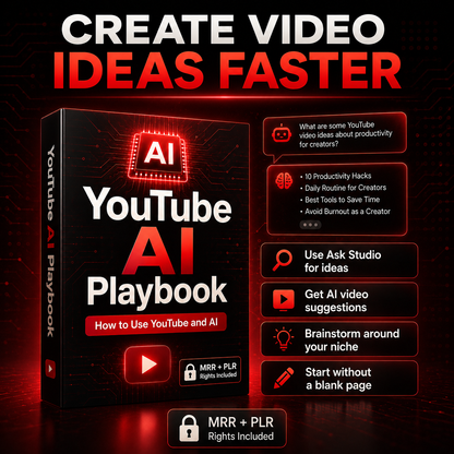 YouTube AI Training Course with MRR & PLR Rights | MRR Courses | YouTube AI Playbook
