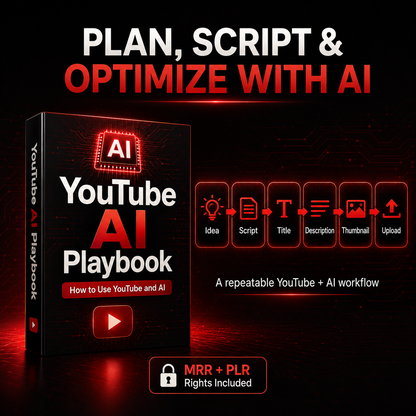 YouTube AI Training Course with MRR & PLR Rights | MRR Courses | YouTube AI Playbook