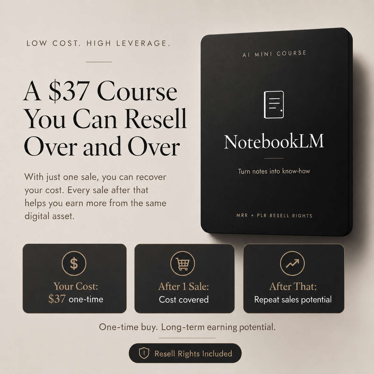 NotebookLM AI Training | Updatable Tutorial Course with MRR & PLR Resell Rights