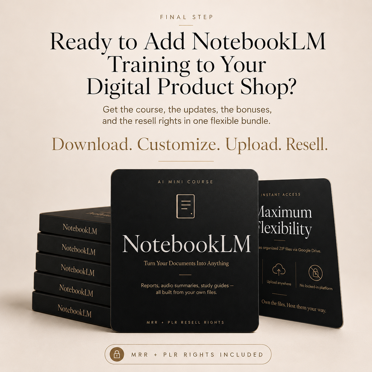 NotebookLM AI Training | Updatable Tutorial Course with MRR & PLR Resell Rights