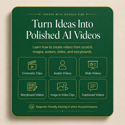 Google Vids AI Video Course — MRR & PLR Resell Rights Included