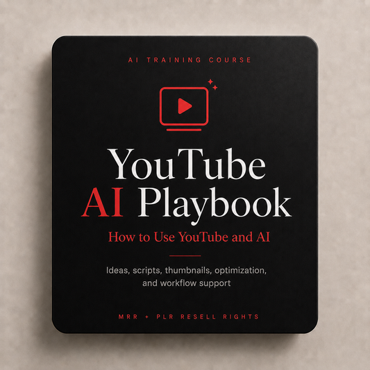 YouTube AI Training Course with MRR & PLR Rights | MRR Courses | YouTube AI Playbook