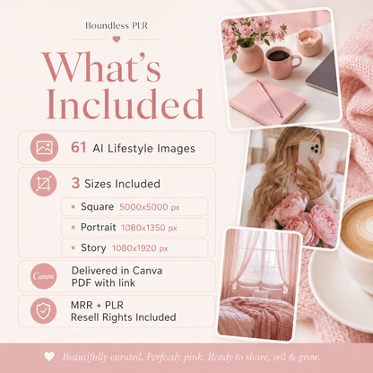61 Soft Blush Editorial Stock Photos with PLR & MRR Rights | Instant Download