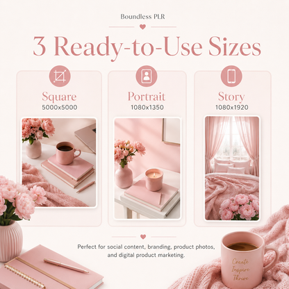 61 Soft Blush Editorial Stock Photos with PLR & MRR Rights | Instant Download