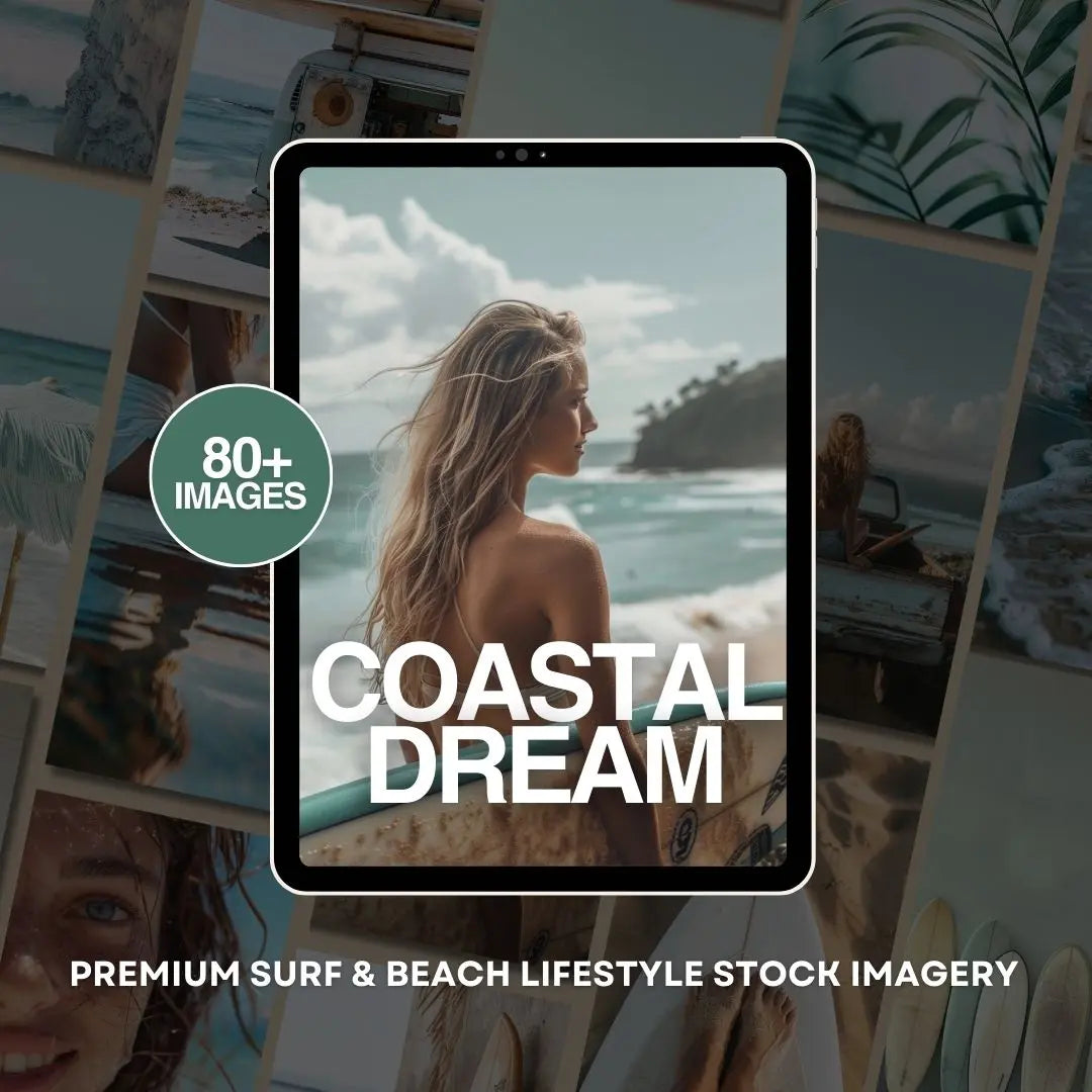 Coastal Dream: Premium Beach Lifestyle AI Image Collection (80+ Images, MRR + PLR) Boundless PLR