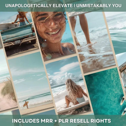Coastal Dream: Premium Beach Lifestyle AI Image Collection (80+ Images, MRR + PLR) Boundless PLR