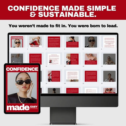 Confidence Made Easy: Canva Editable Self-Help Guide with MRR & PLR Rights for Coaches and Entrepreneurs Boundless PLR