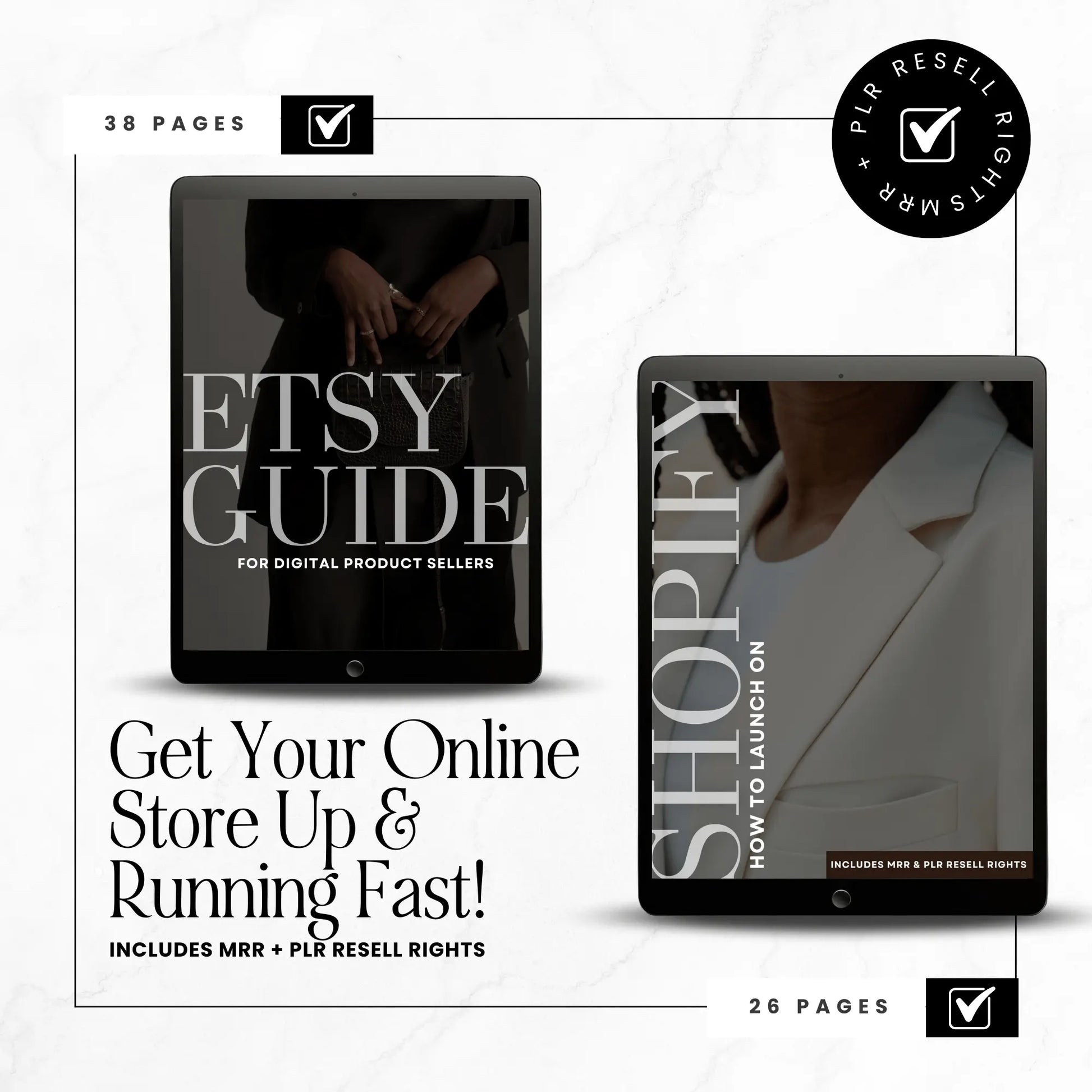 Digital Store Launch Kit with MRR and PLR Resell Rights, PLR Bundles, Step-by-Step Guides to Start & Scale Your Online Shop
