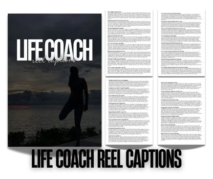 Life Coach Instagram Reels & Captions Bundle (MRR + PLR) – Canva Editable Social Media Templates Boundless PLR