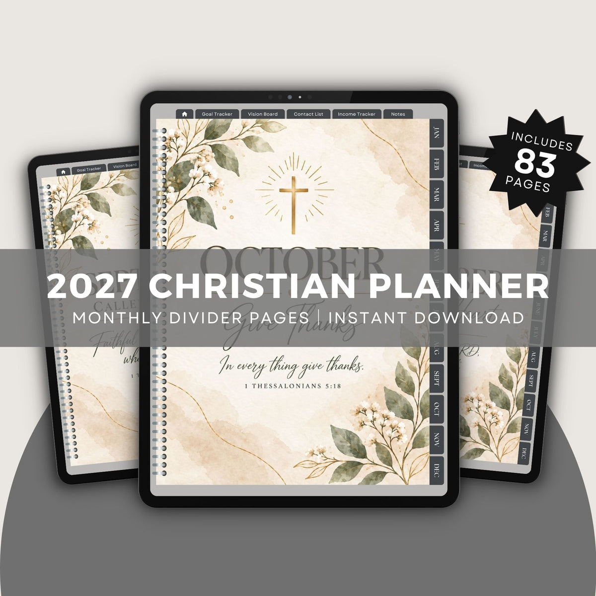 2027 Christian Planner – Canva Template with PLR & MRR Resell Rights