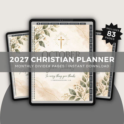 2027 Christian Planner – Canva Template with PLR & MRR Resell Rights