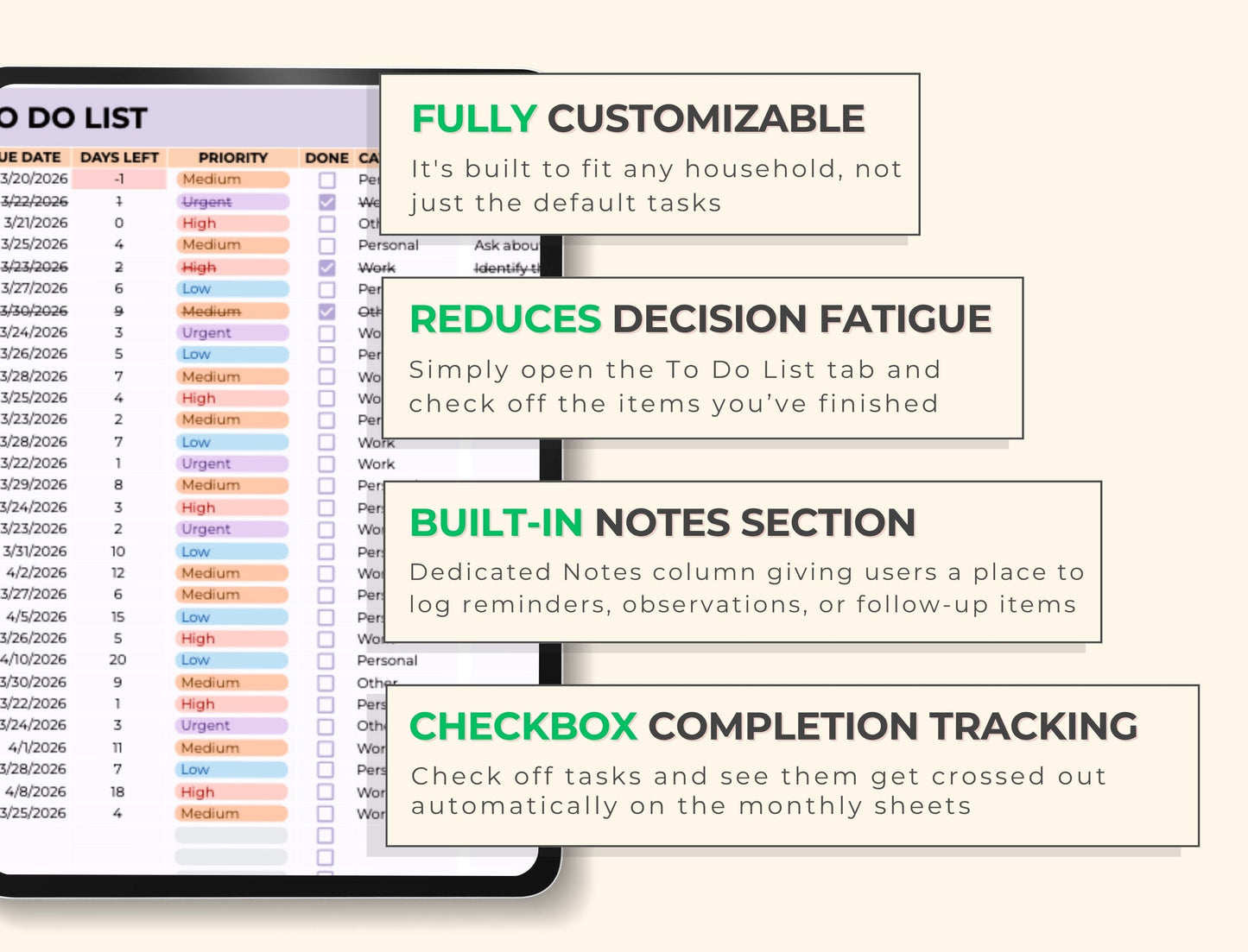 Task Tracker Spreadsheet Google Sheets Template, MRR & PLR Resell Rights Boundless PLR