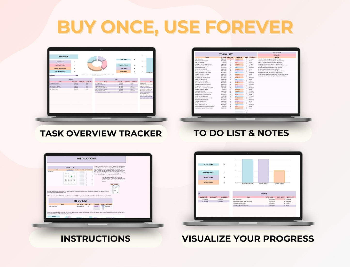 Task Tracker Spreadsheet Google Sheets Template, MRR & PLR Resell Rights Boundless PLR
