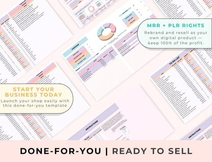 Task Tracker Spreadsheet Google Sheets Template, MRR & PLR Resell Rights Boundless PLR