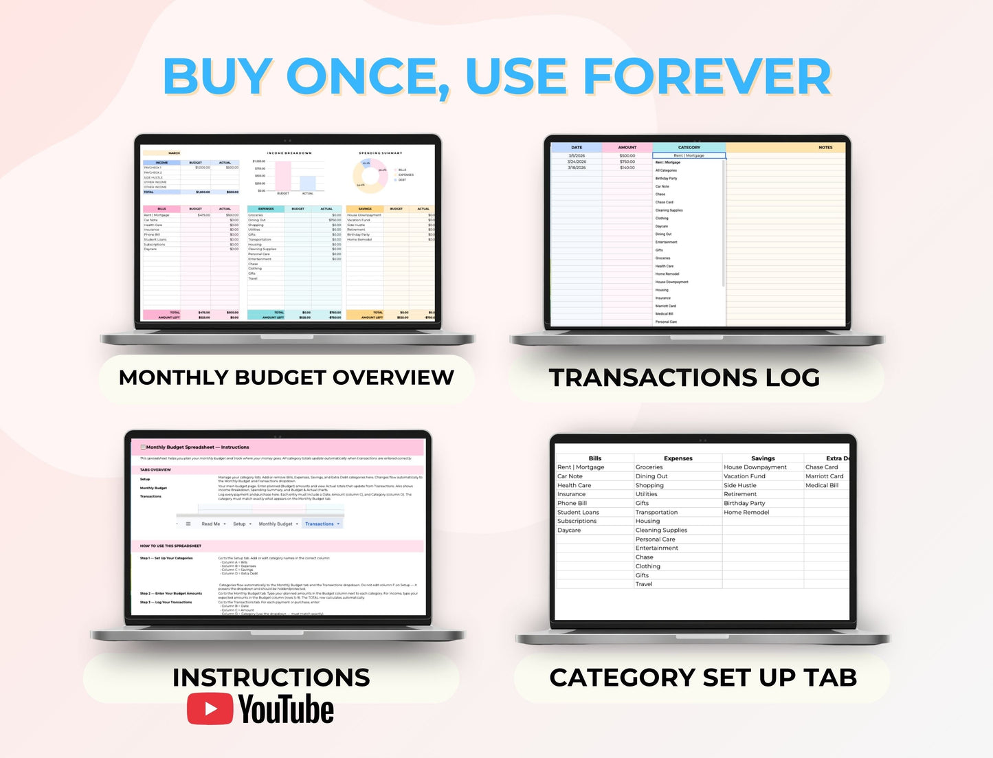 Google Sheets PLR Template, Starter Monthly Budget Spreadsheet, Budget Planner, MRR PLR Resell Rights Boundless PLR