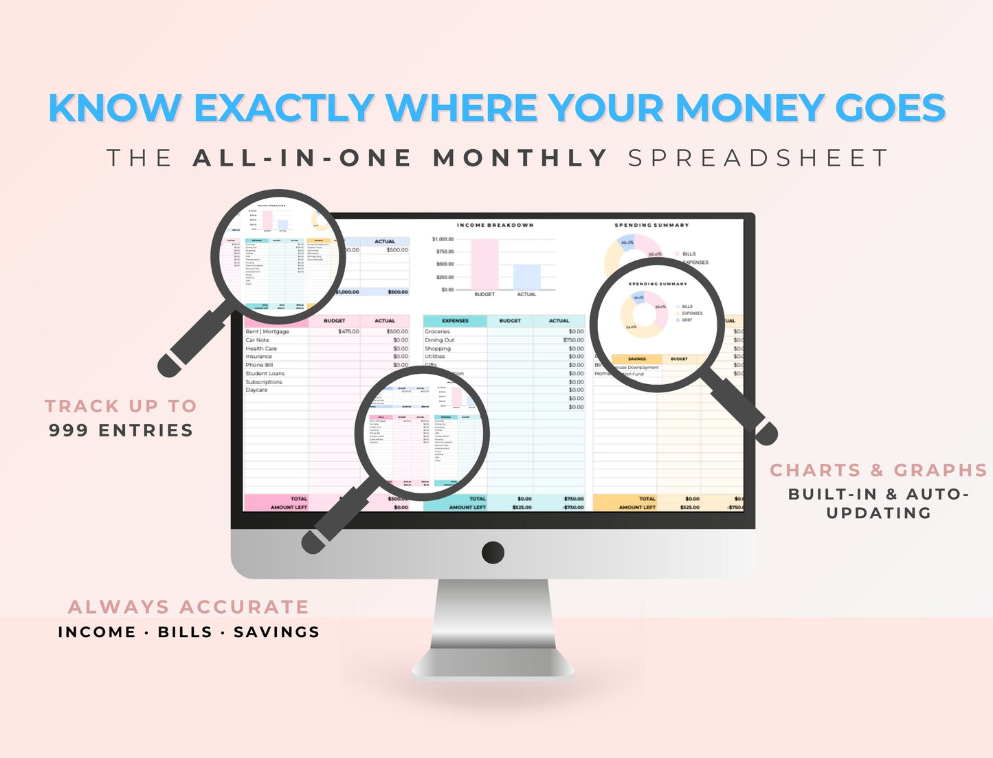 Google Sheets PLR Template, Starter Monthly Budget Spreadsheet, Budget Planner, MRR PLR Resell Rights Boundless PLR