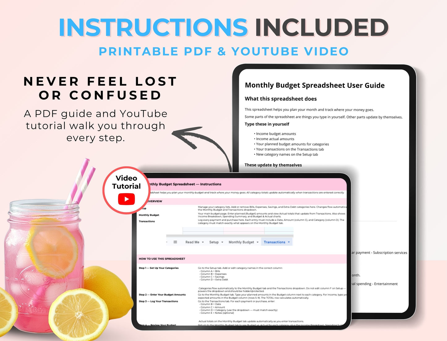 Google Sheets PLR Template, Starter Monthly Budget Spreadsheet, Budget Planner, MRR PLR Resell Rights Boundless PLR