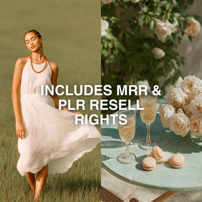 French Bloom | 100+ Romantic AI Stock Photos for Elegant Brands, Creators & Digital Products (Includes MRR & PLR) Boundless PLR
