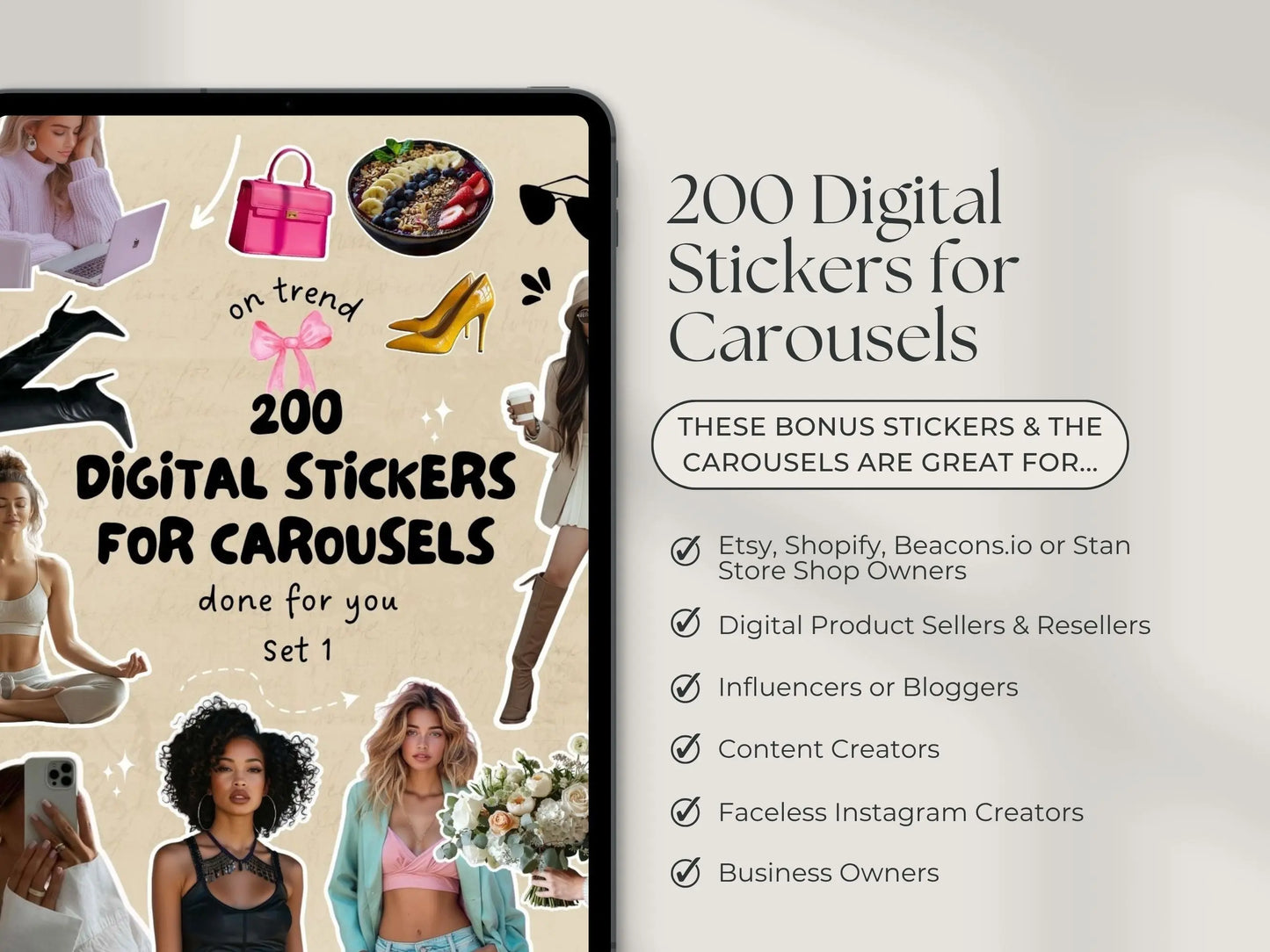 10 Aesthetic Instagram Carousel Templates – Canva Editable with MRR & PLR + Bonus Stickers & Pinterest Guide Boundless PLR