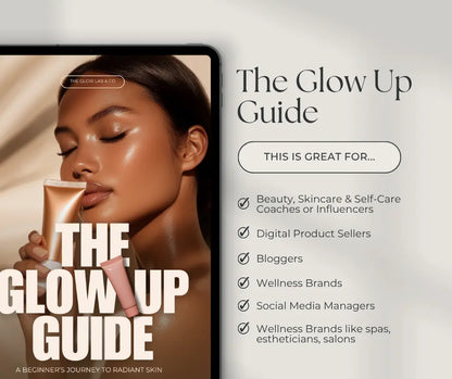 The Glow Up Guide – Canva-Editable Ebook (PLR & MRR Rights) Boundless PLR