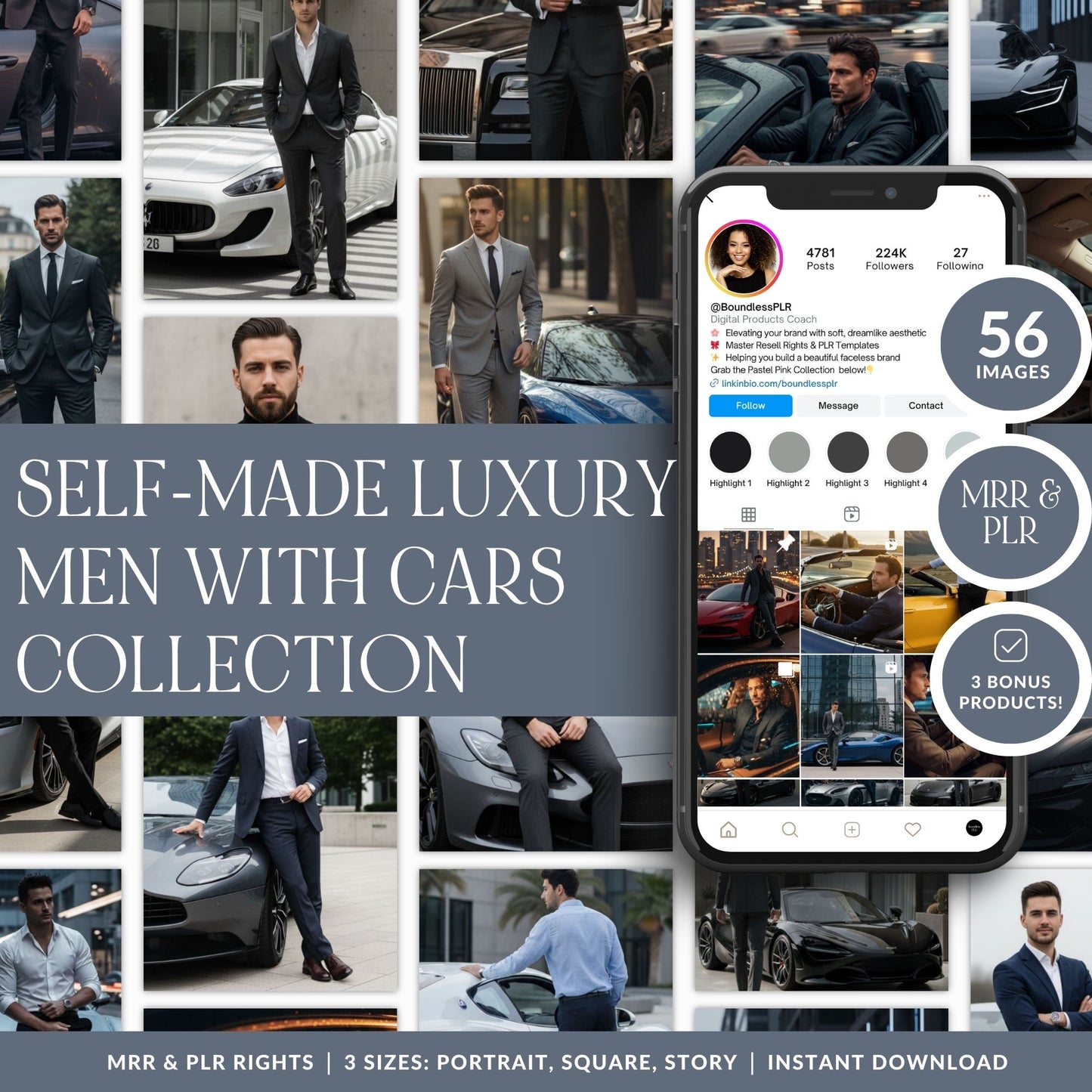 Self-Made | Luxury Men & Supercars AI Image Collection