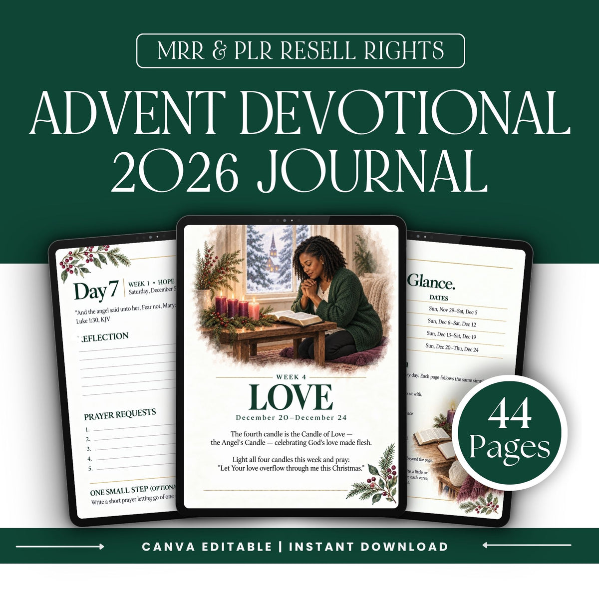Advent 2026 Devotional Kit: God With Us | PLR + MRR