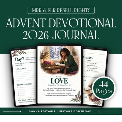 Advent 2026 Devotional Kit: God With Us | PLR + MRR