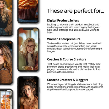 Rust & Tan Autumn Aesthetic Image Bundle (300) | Canva | MRR + PLR Resell Rights