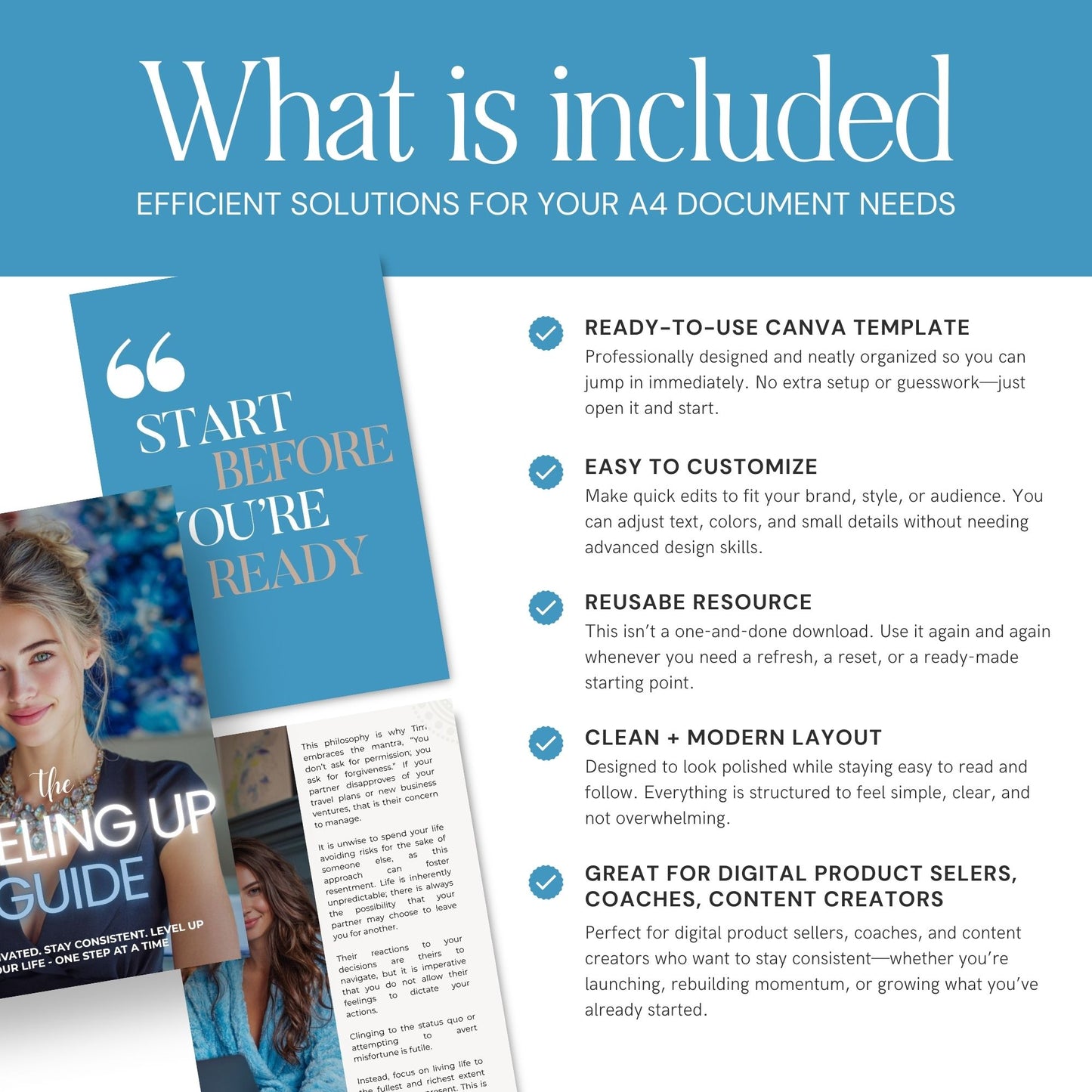 The Leveling Up Guide – Canva Self-Improvement Workbook | PLR & MRR Resell Rights