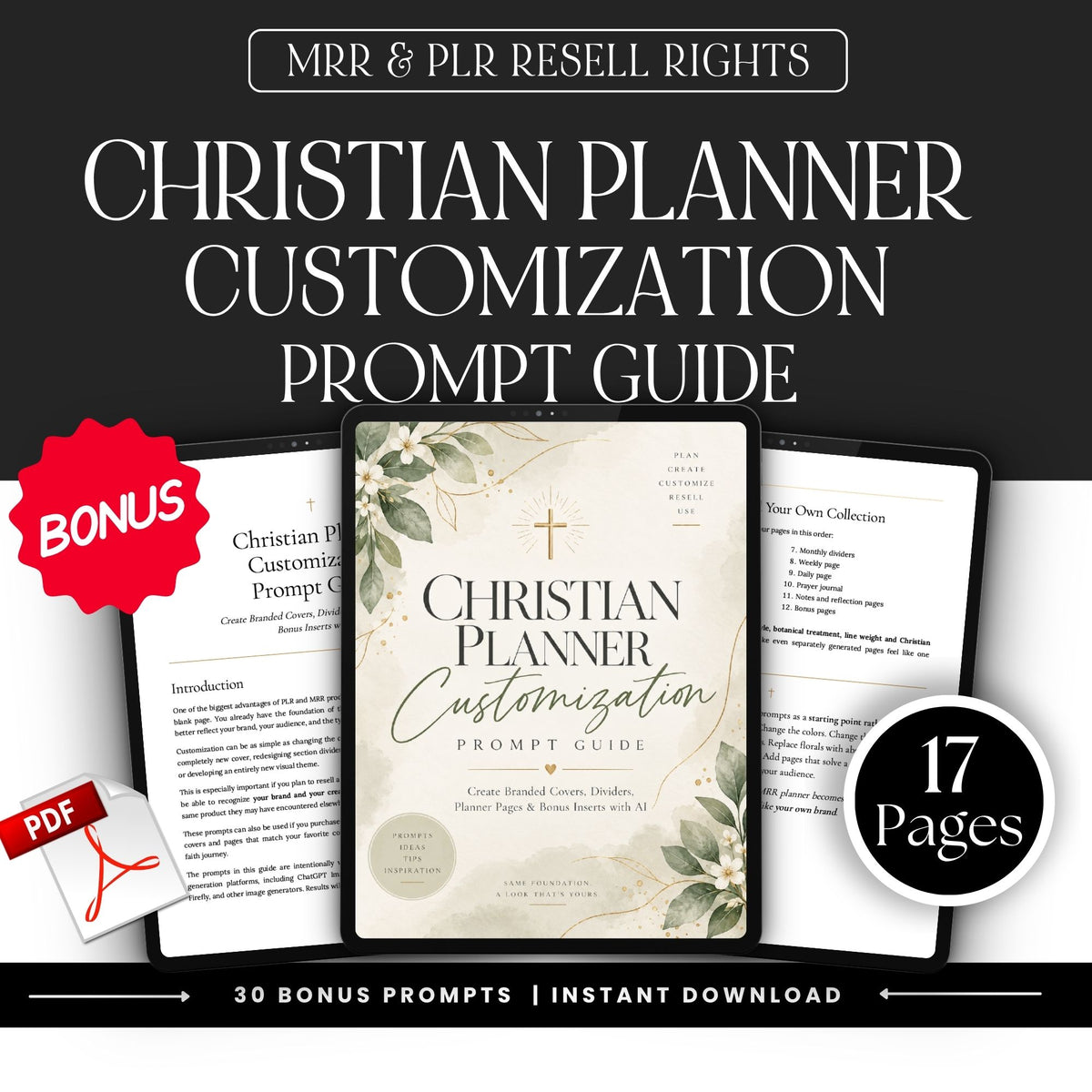2027 Christian Planner – Canva Template with PLR & MRR Resell Rights