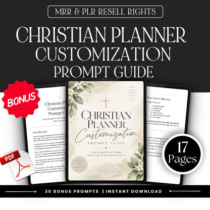 2027 Christian Planner – Canva Template with PLR & MRR Resell Rights