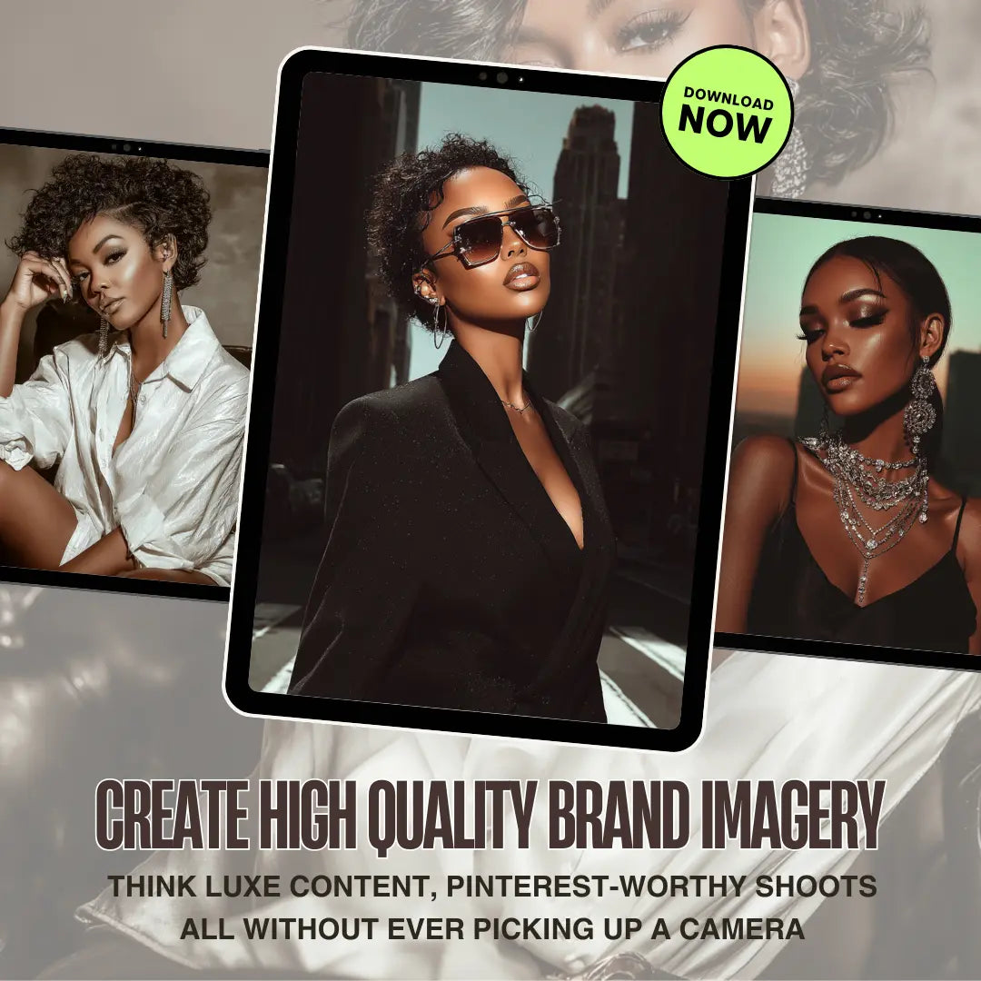 Influencer Energy Prompt Pack | AI Photography Prompts | Canva Editable | PLR + MRR Resell Rights Boundless PLR