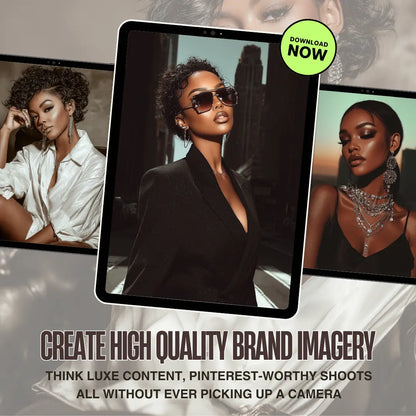 Influencer Energy Prompt Pack | AI Photography Prompts | Canva Editable | PLR + MRR Resell Rights Boundless PLR