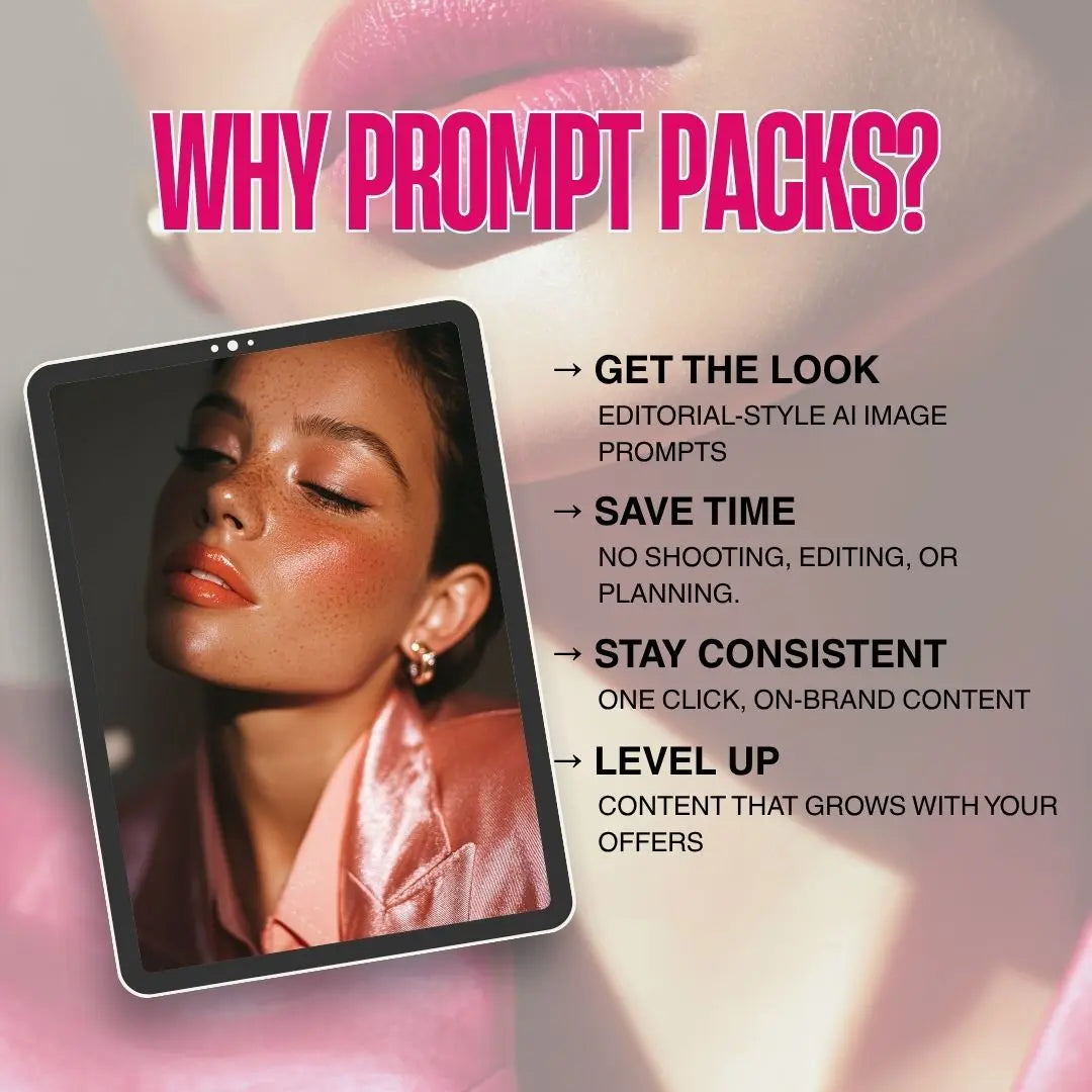 Glossed in Power AI Prompt Pack – Create Faceless, Viral-Ready Images (Personal & Business Use Only) Boundless PLR