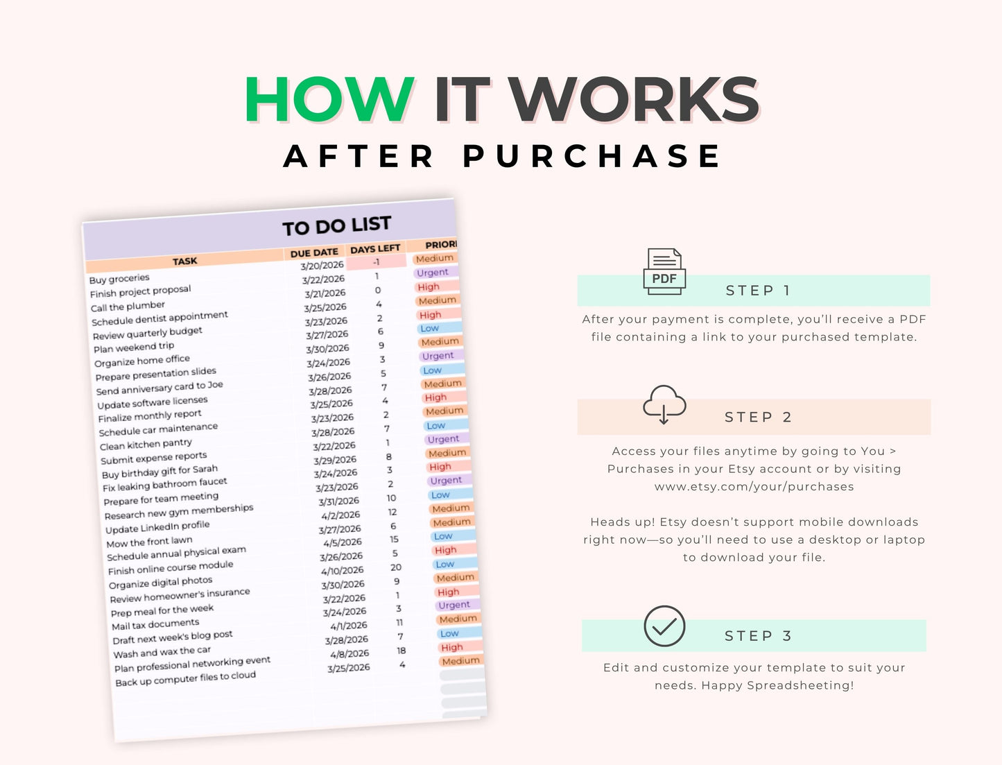 Task Tracker Spreadsheet Google Sheets Template, MRR & PLR Resell Rights Boundless PLR