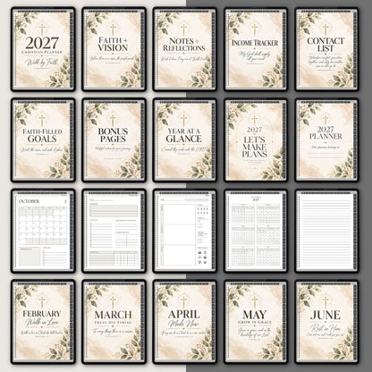 2027 Christian Planner – Canva Template with PLR & MRR Resell Rights