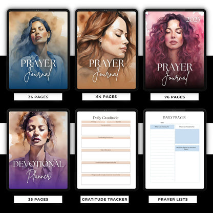 Prayer Journal Bundle | PLR & MRR Resell Rights | Canva Editable Boundless PLR
