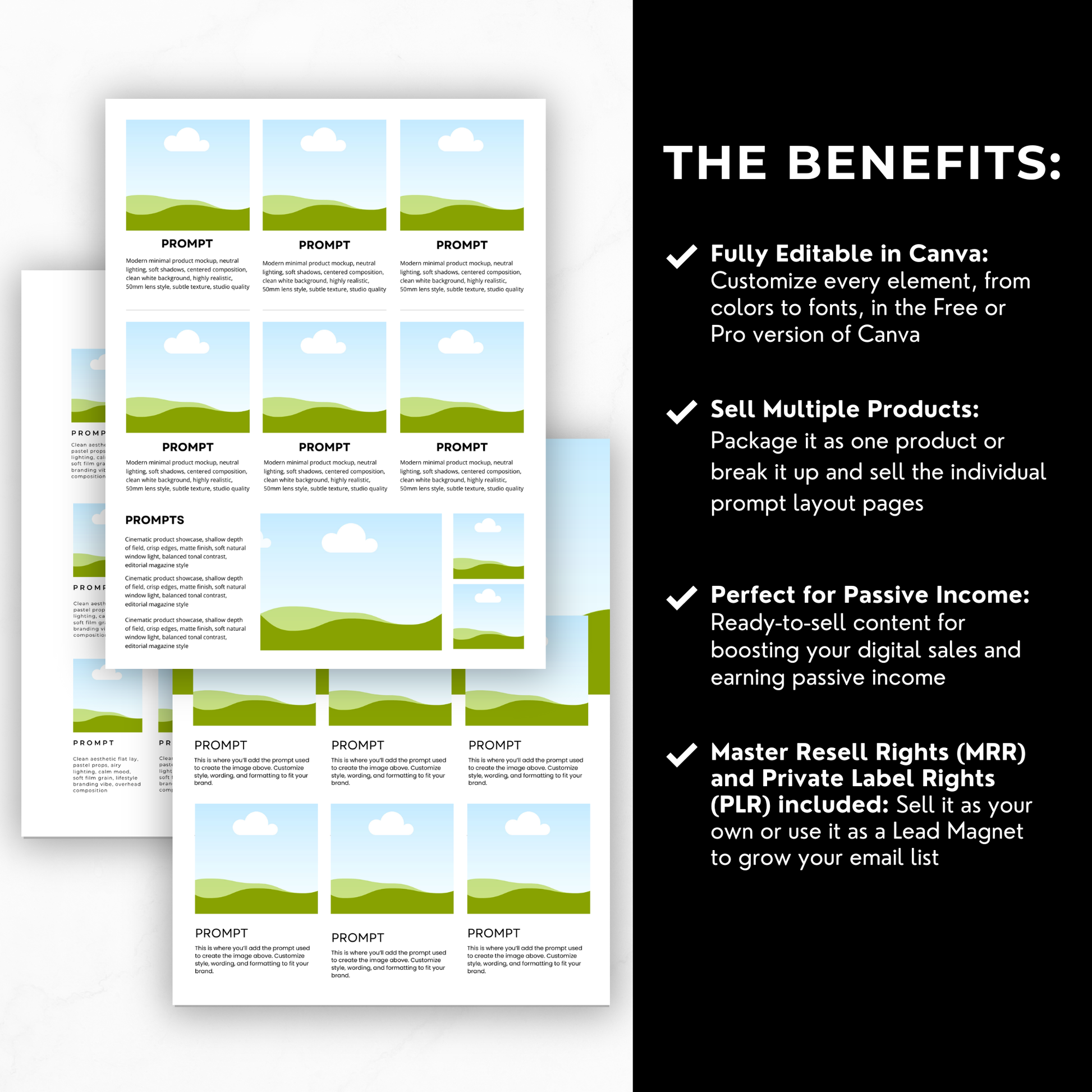 Prompt Guide Template – Canva Editable + Private Label Rights (PLR) & Master Resell Rights (MRR) Boundless PLR