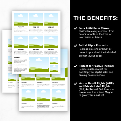 Prompt Guide Template – Canva Editable + Private Label Rights (PLR) & Master Resell Rights (MRR) Boundless PLR