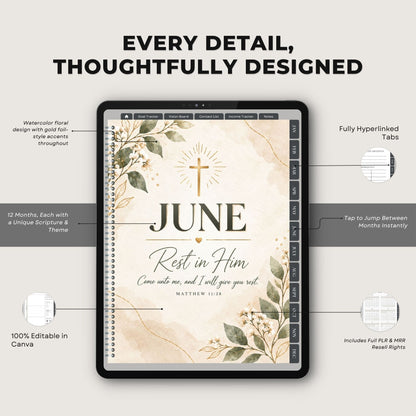 2027 Christian Planner – Canva Template with PLR & MRR Resell Rights
