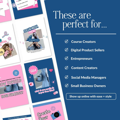 PLR Instagram Templates, Digital Marketing Canva — Story + Post Bundle with MRR & PLR Rights Boundless PLR