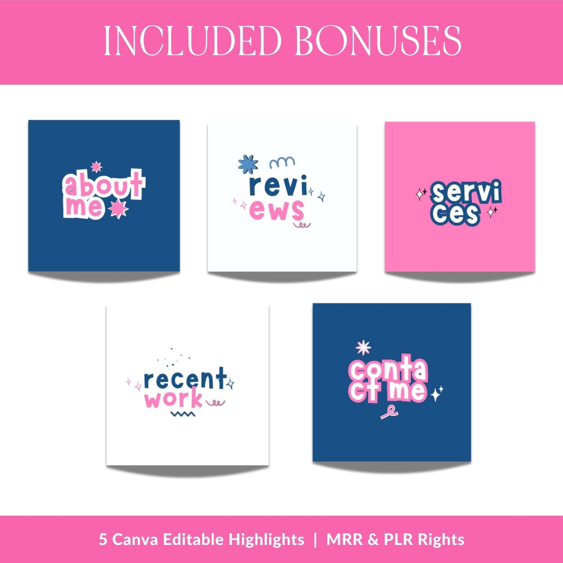 PLR Instagram Templates, Digital Marketing Canva — Story + Post Bundle with MRR & PLR Rights Boundless PLR