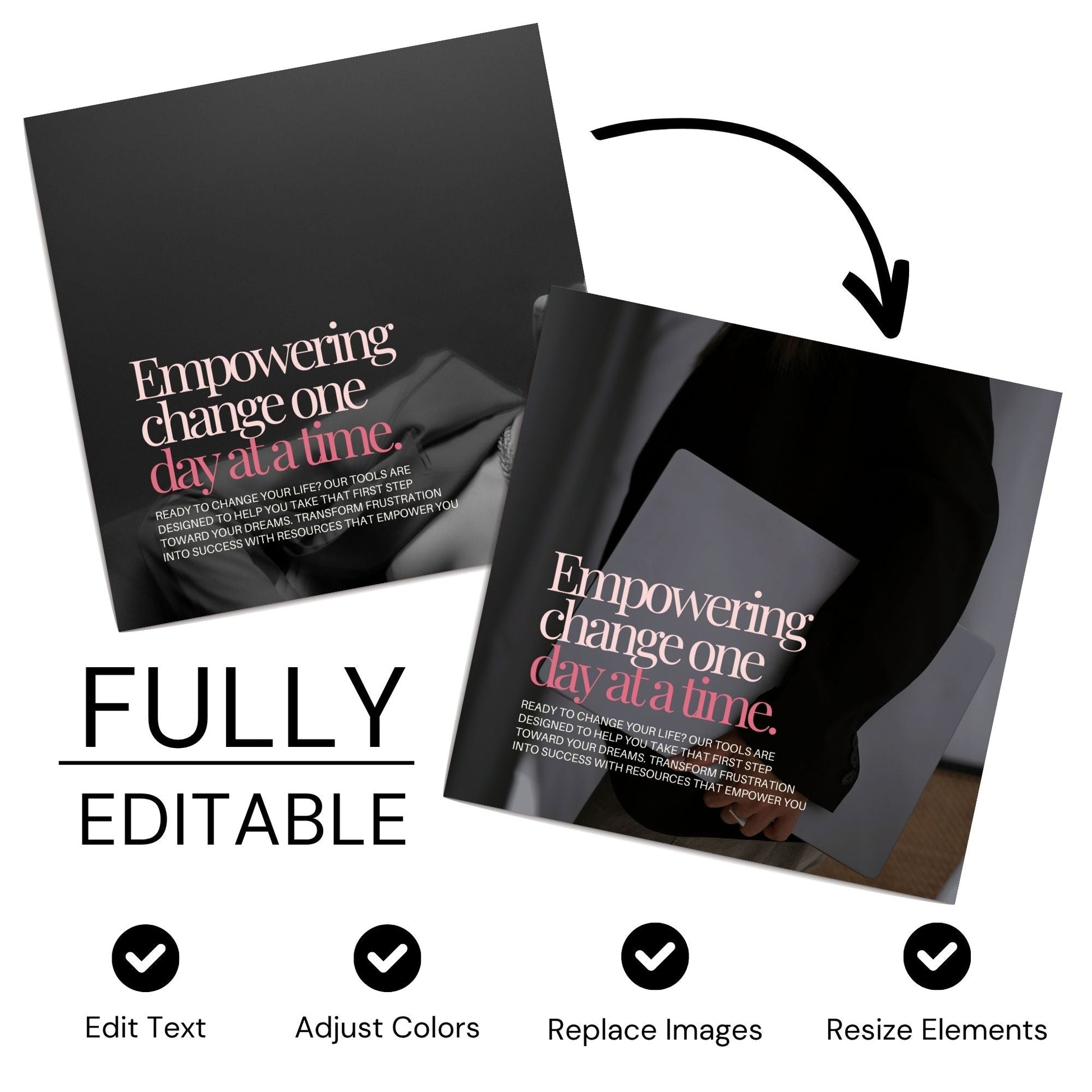 Instagram Boss Babe Social Media Manager, Canva Templates (MRR + PLR) Boundless PLR