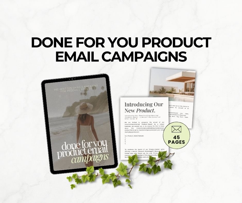 Image of a Done For You Product Email Campaign, Buy Master Resell Rights Products and Private Label Rights MRR & PLR