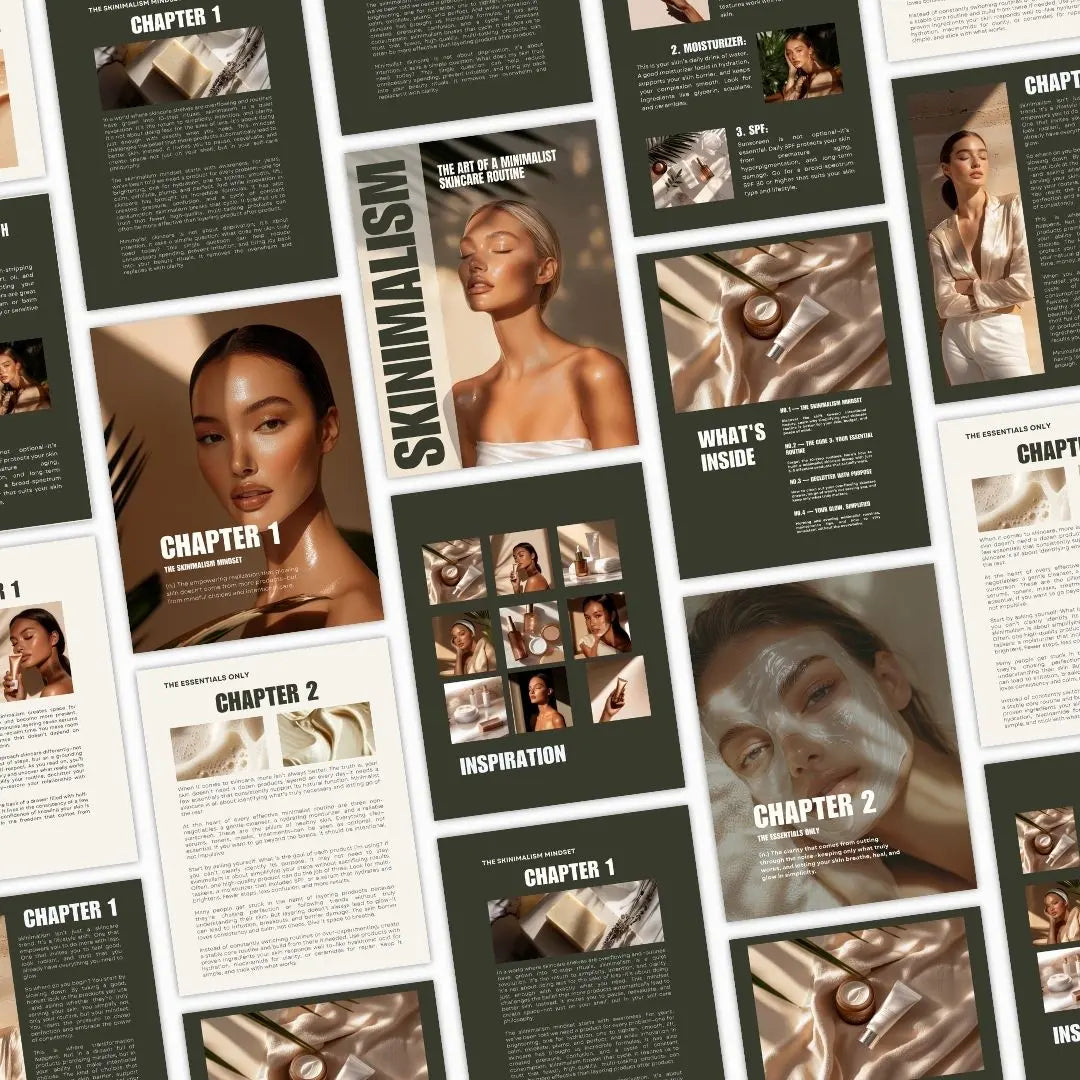 Skinimalism Guide – Canva Editable eBook with PLR & MRR Resell Rights Boundless PLR