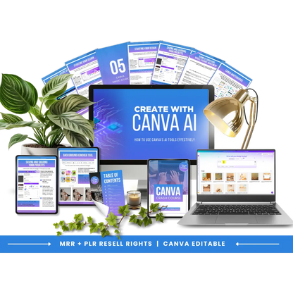 Canva AI Mastery Course with PLR & MRR | Resell-Ready Training + Bonus Guide Boundless PLR