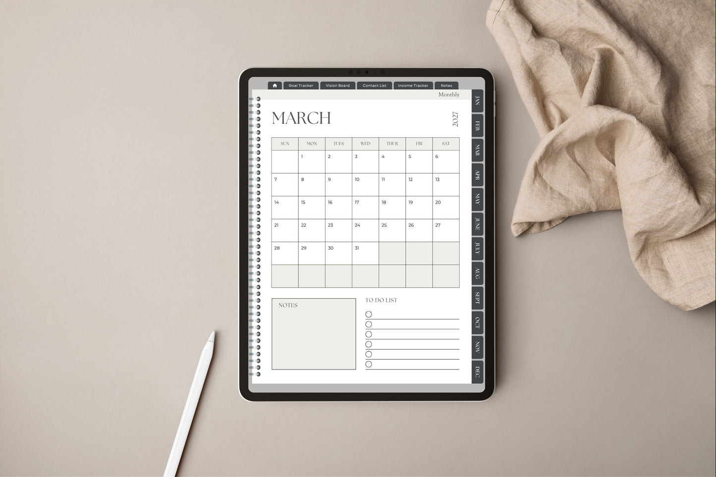 Canva Planner Template 2027 – PLR Digital Planner with Master Resell Rights